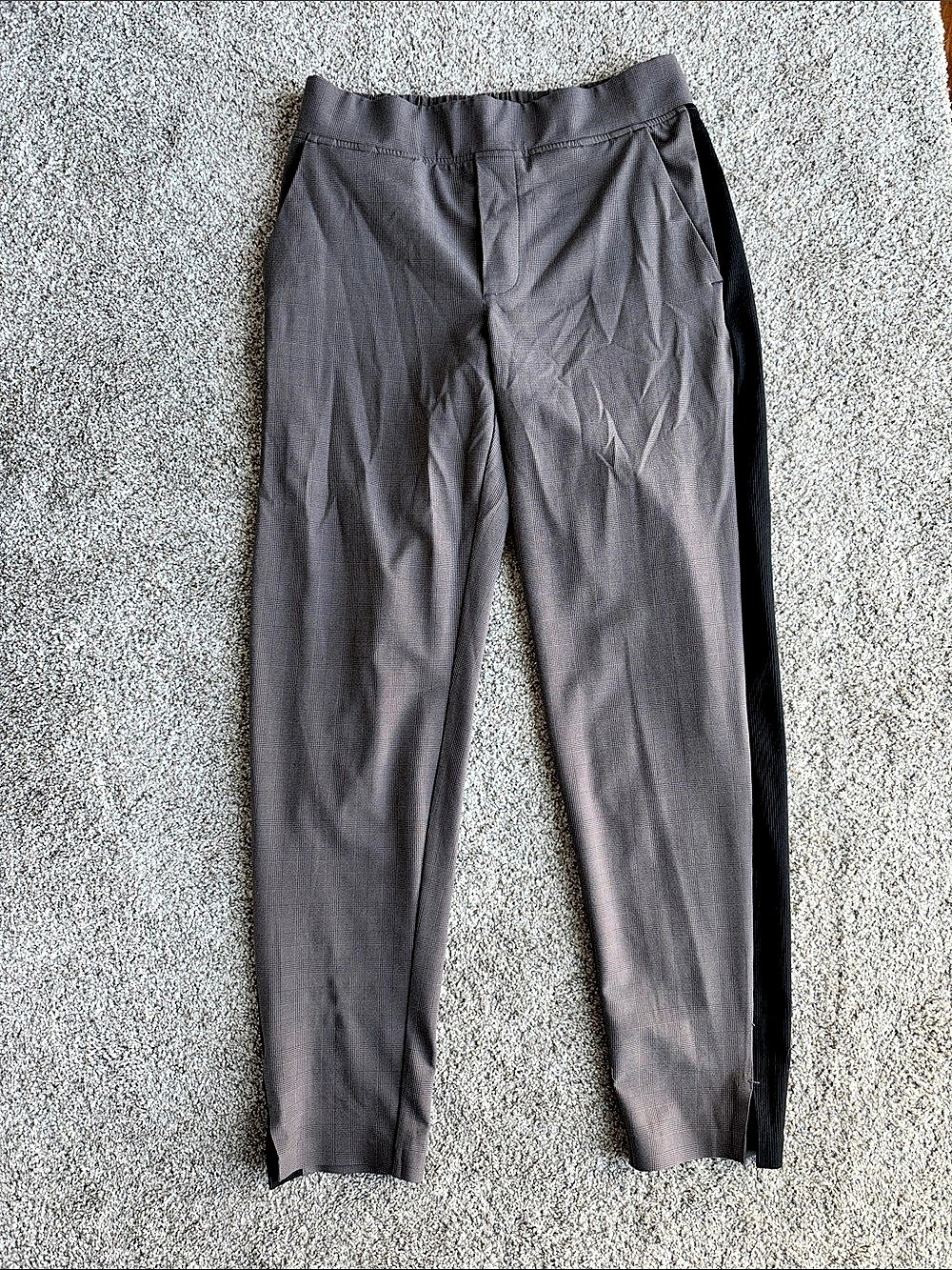 Athleta Brooklyn Ankle Pant Checkered Ankle Pants Gray Size 0